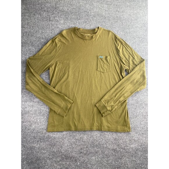 Le Tigre  Shirt Men's 3XL Green Long Sleeve Embroidered Logo Pocket - Picture 1 of 6